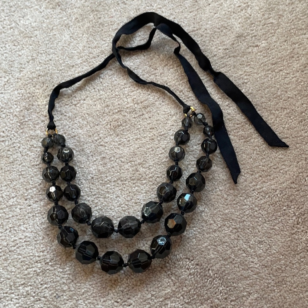Black J. Crew Statement Necklace
